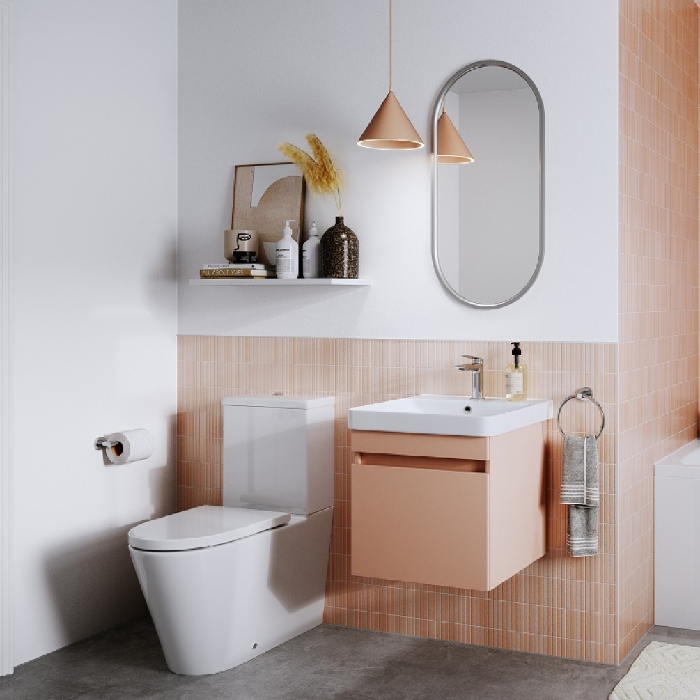 Lifestyle Photo of Britton Bathrooms Sphere Round Close Coupled WC & Seat Full Room